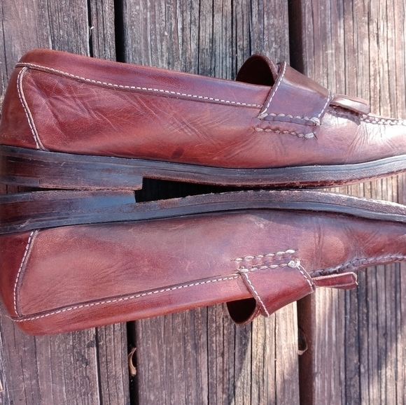 Cole Haan Mens Pinch 03516 Size 9 D Brown  Leather Slip On Kiltie Loafe… main image 7